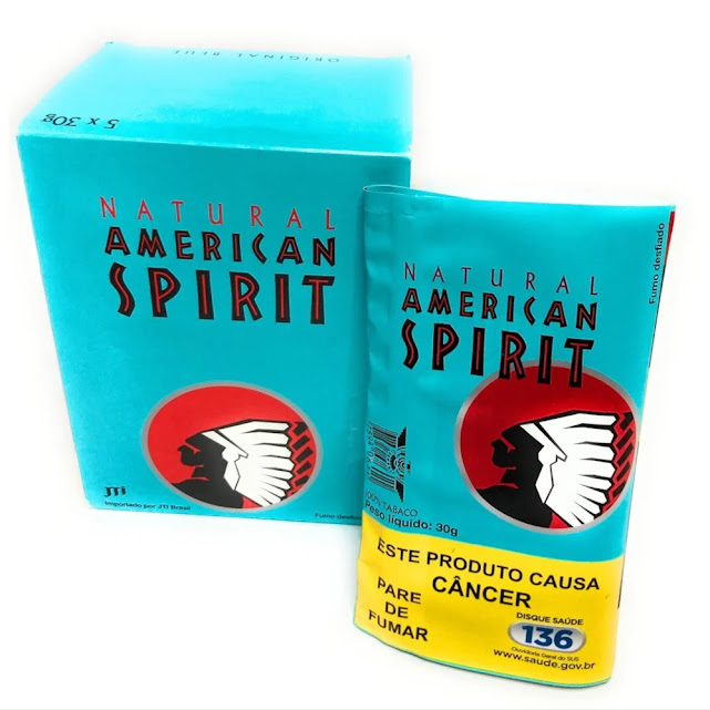 Caixa de Tabaco Natural American Spirit Blue Com 5un