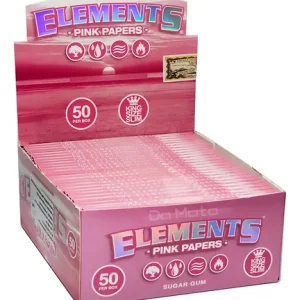 Caixa de Seda Elements Pink King Size